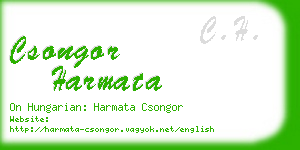 csongor harmata business card